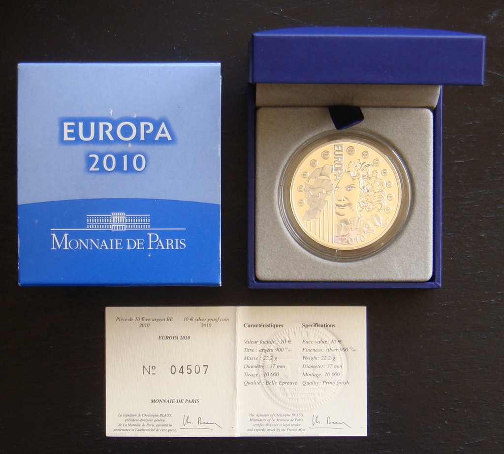 10 EURO OPACTWO W CLUNY EUROPA 2010 FRANCJA
