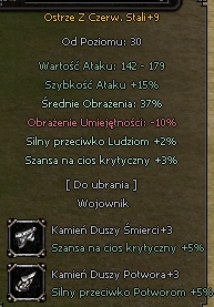 TypowyMT2 - Ostrze z Czerwonej Stali+9 ( RIB )
