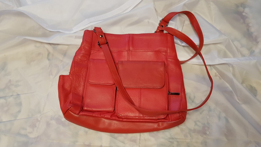 rosa benini red bag