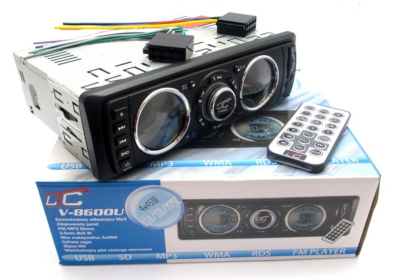 RADIO SAMOCHODOWE LTC V-8600U KOMPLET JAK NOWE