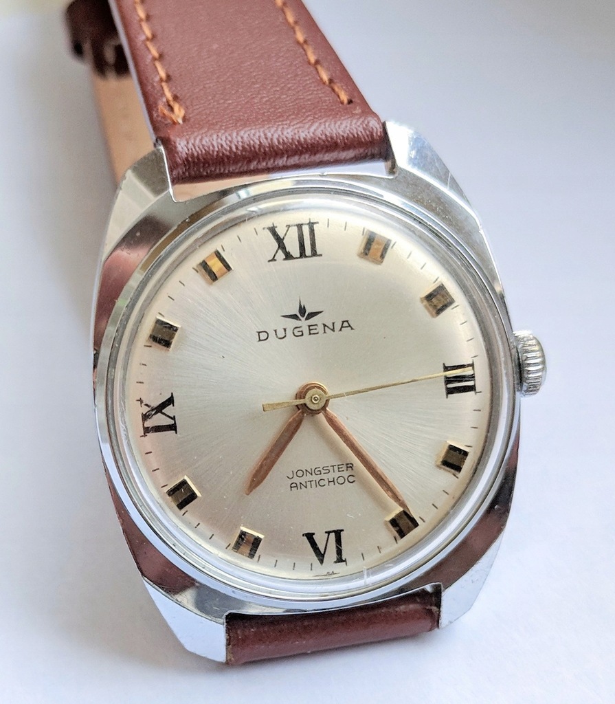 Męski zegarek Dugena Jongster 17 Jewels lata 60.