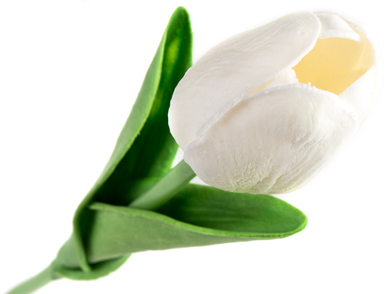 TULIPAN BIAŁY KWIATY SZTUCZNE TULIPANY JAK ŻYWE