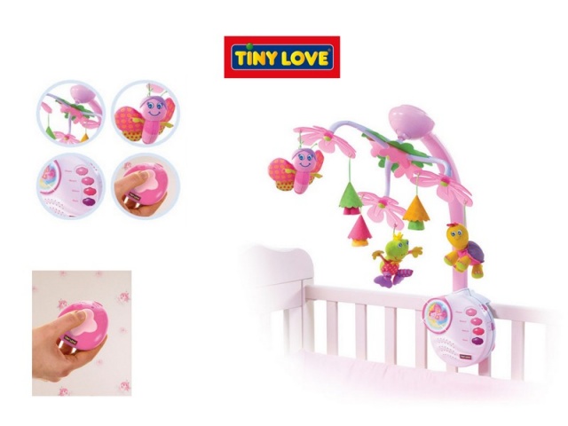 Karuzela TONY LOVE różowa jak Fisher Price żabka