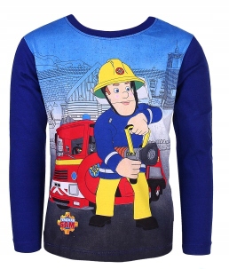 Bluzka Koszulka Strażak Sam Fireman 98 granatowa