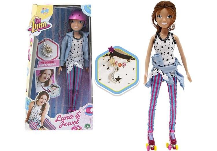 Soy Luna JEWEL lalka na wrotkach naszyjnik Disney
