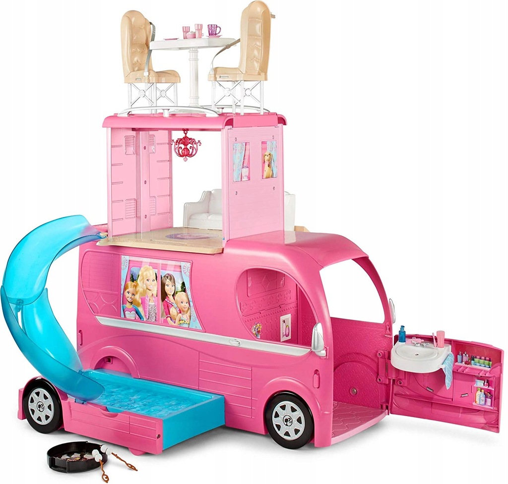 camping car transformable barbie