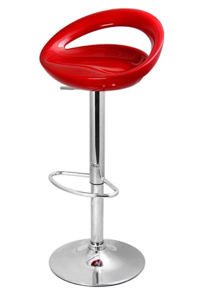 Stołek Hoker barowy kuchenny krzesło DORIS Red