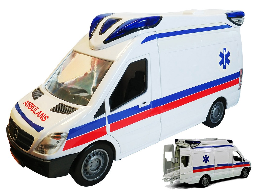 Samochód SOS Dickie Ambulans PL karetka VAN DŹWIĘK