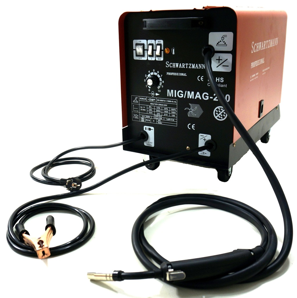 MIGOMAT SPAWARKA PÓŁAUTOMAT MIG/MAG-200 FLUX 3W1 *