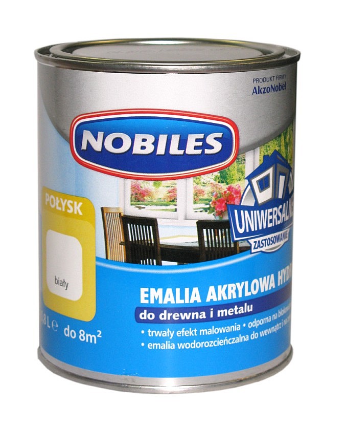 NOBILES EMALIA AKRYLOWA DO DREWNA I METALU 0,8L