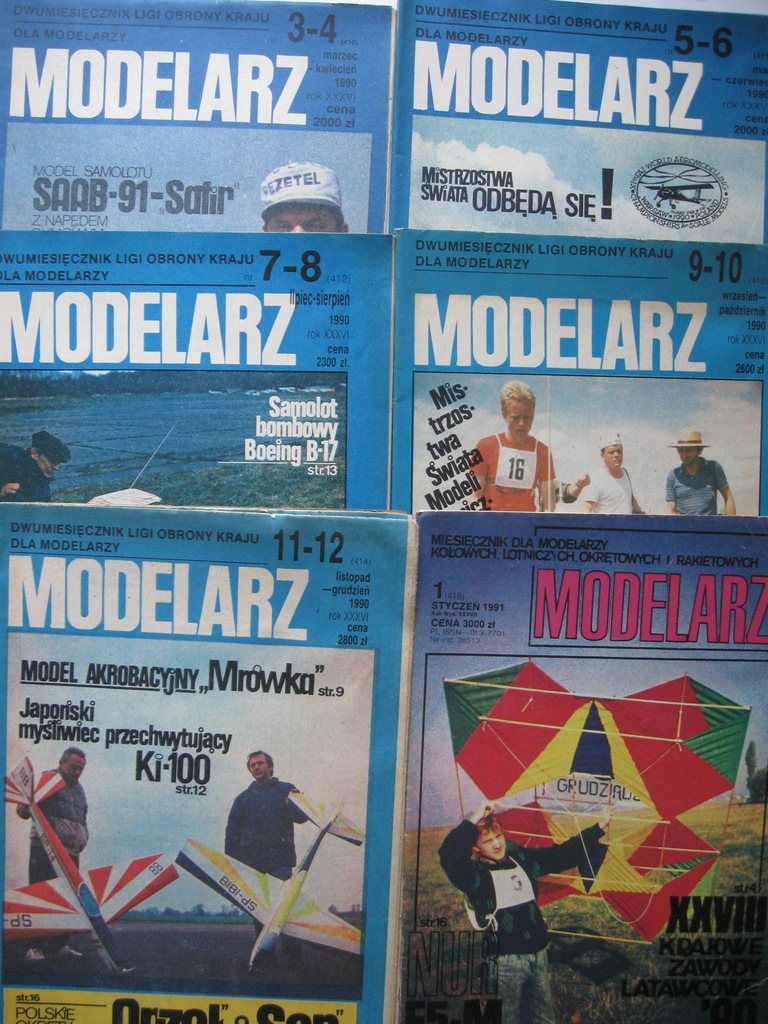MODELARZ Samoloty Statki inne PLANY 11 num. 1990