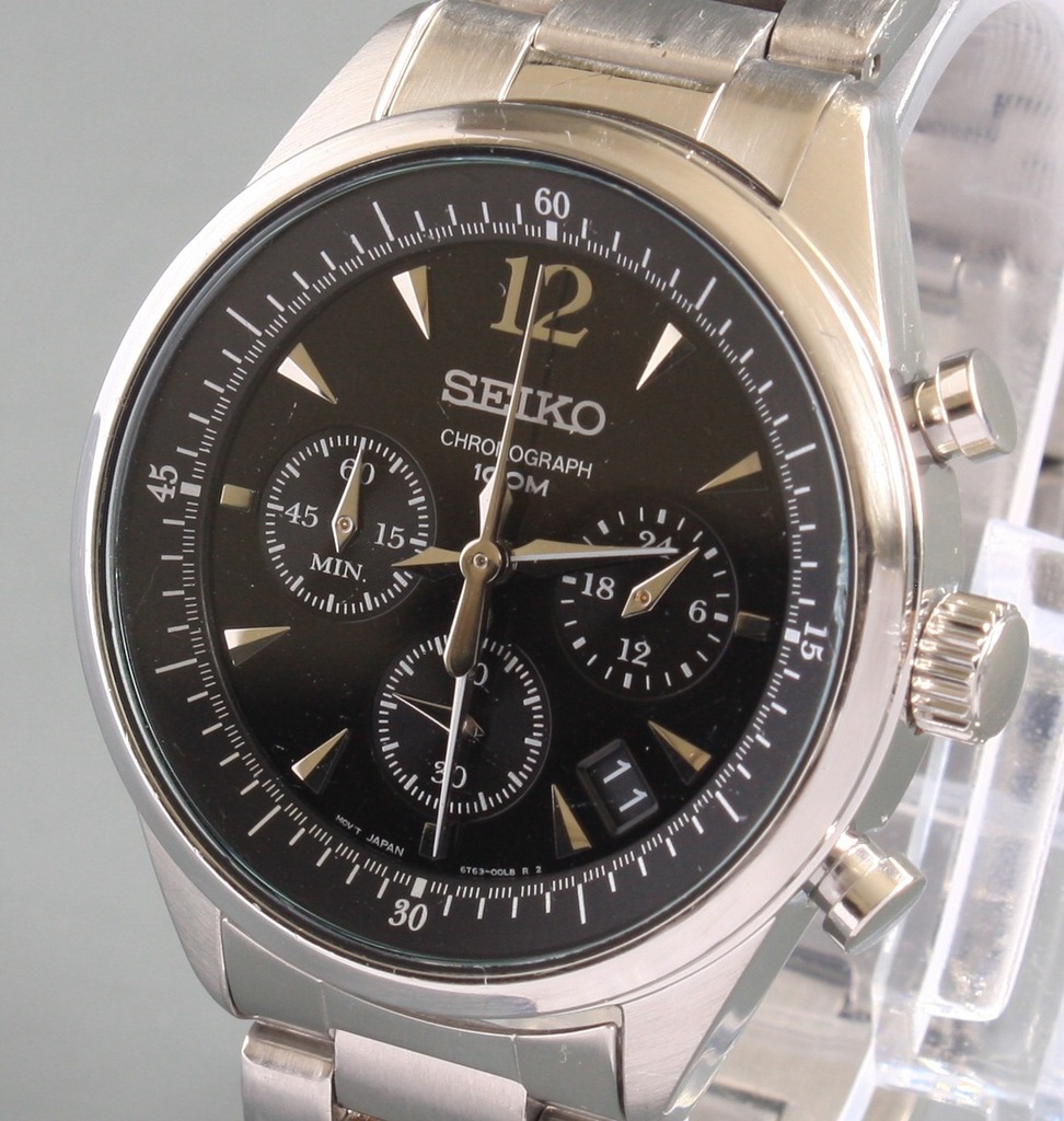 Seiko Chronograph 6T63-00F0 zegarek męski - 7260503577 - oficjalne archiwum  Allegro