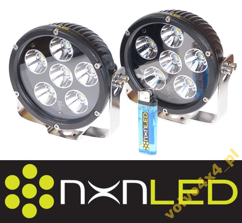 DALEKOSIĘŻNE HALOGENY LED 2x 60W CREE HOMOLOGACJA