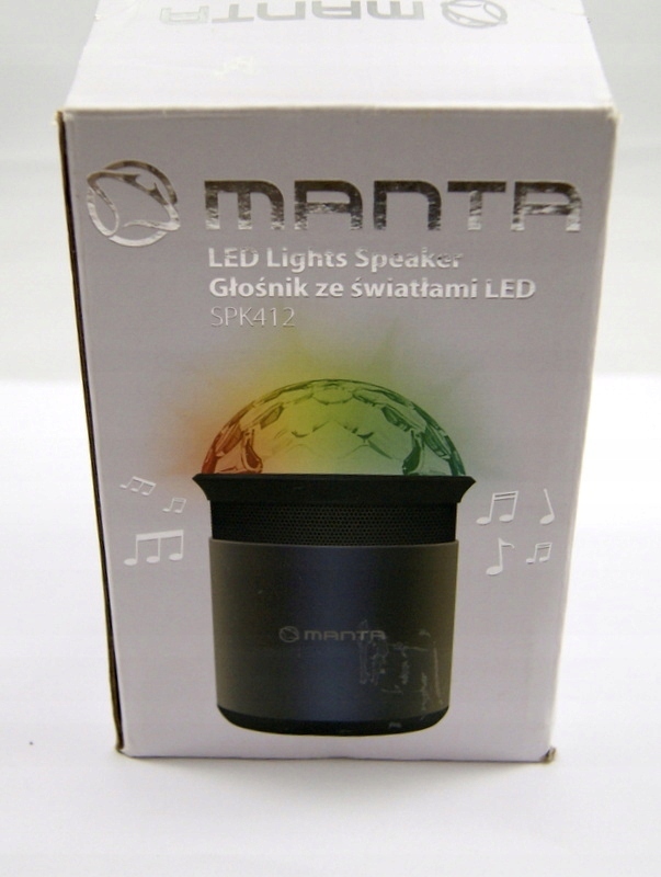 GŁOŚNIK ZE ŚWIATŁAMI LED MANTA SPK412
