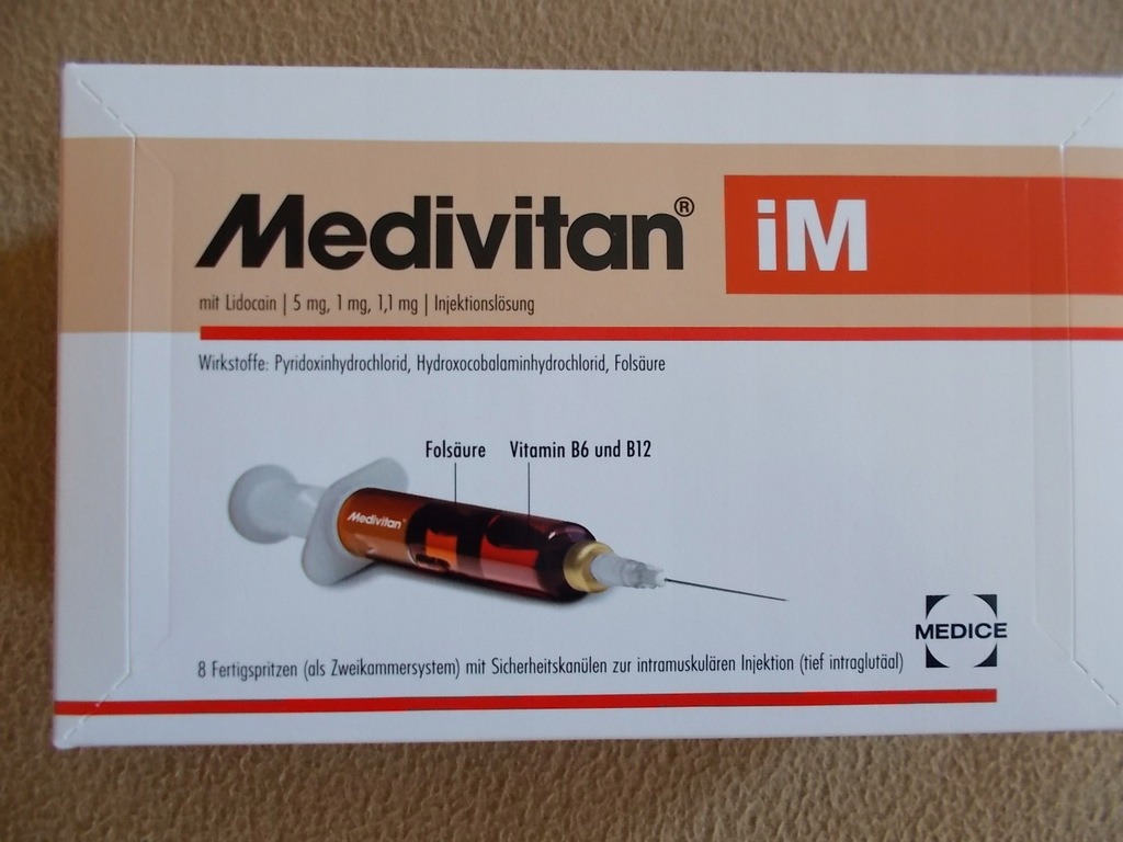 Vitb12b6kwas Foliowy Zastrzyki Domięśniowe