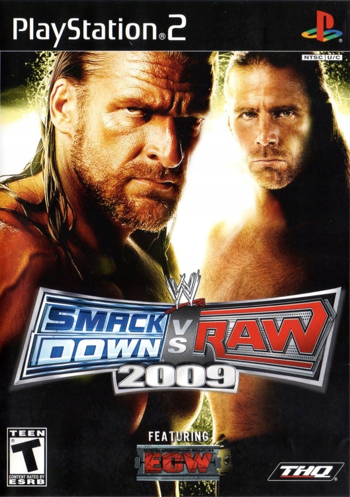 SMACKDOWN VS RAW 2009 GRA PS2 SPORTOWA BIJATYKA