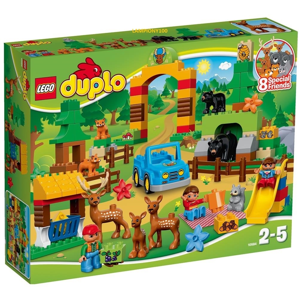 Klocki Lego Duplo Dla Najmłodszych PROMOCJA ! KLOCKI LEGO DUPLO LEŚNY PARK 10584 W-WA - 7074240778