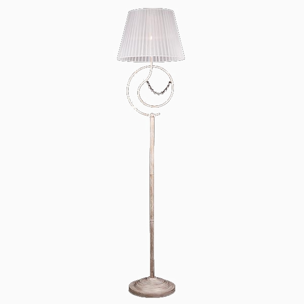 Lampa Podłogowa Stojąca Kryształki Abażur -70% !!