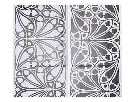 Firany metry Biało-Czarny panel BLACK&WHITE 60