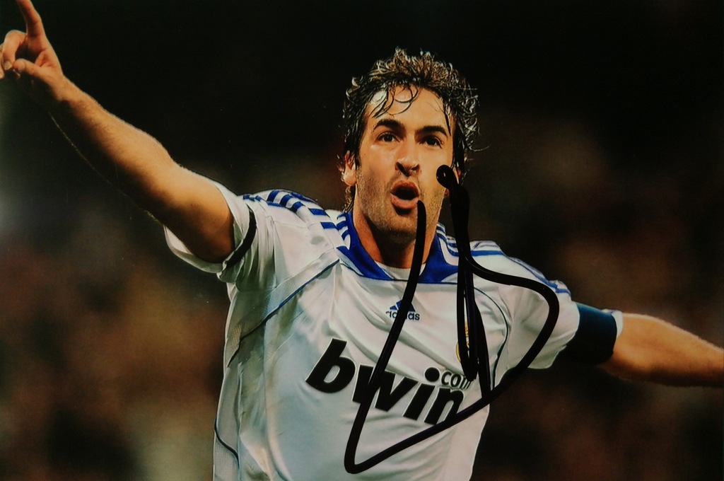 Autograf Raul Gonzalez Real Madryt FC Schalke 04