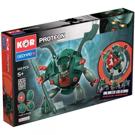 Klocki magnetyczne kor geomag proteon 103 el.