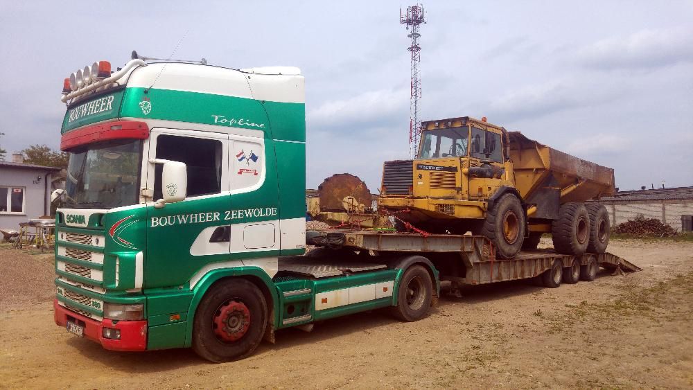 Transport ciągników maszyn bel słomy Przasnysz