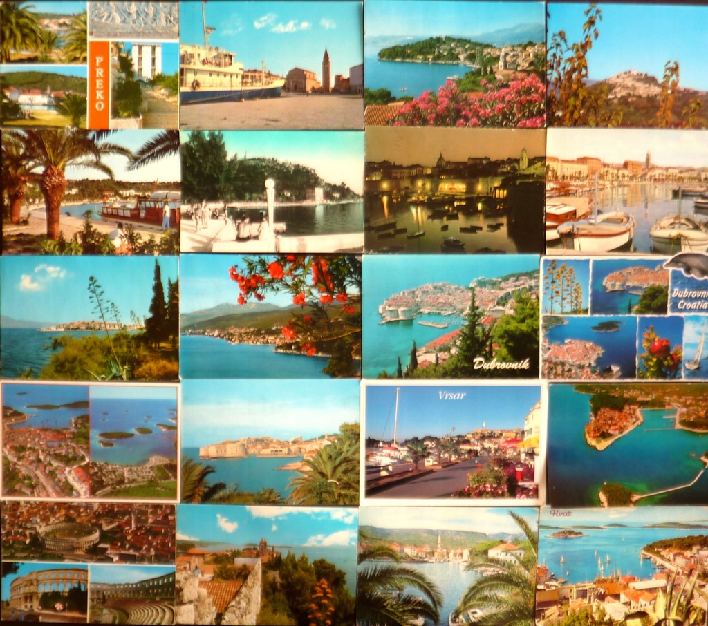 Chorwacja - 50 widokówek - pocztówki zestaw 2