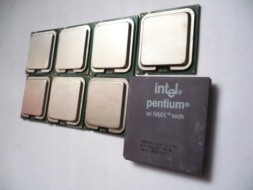 Procesory Intel 8 szt._odzysk złota