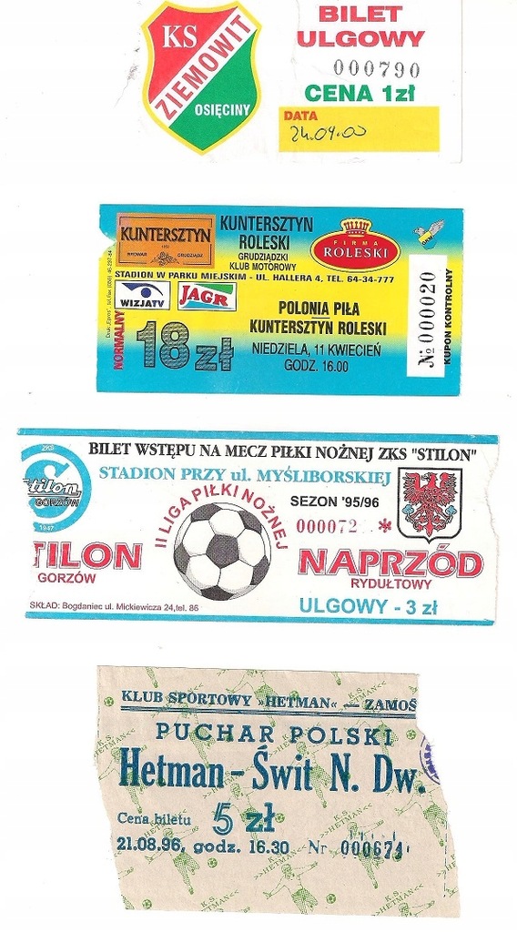 Stilon Gorzów  Naprzód Rydułtowy 1995/96