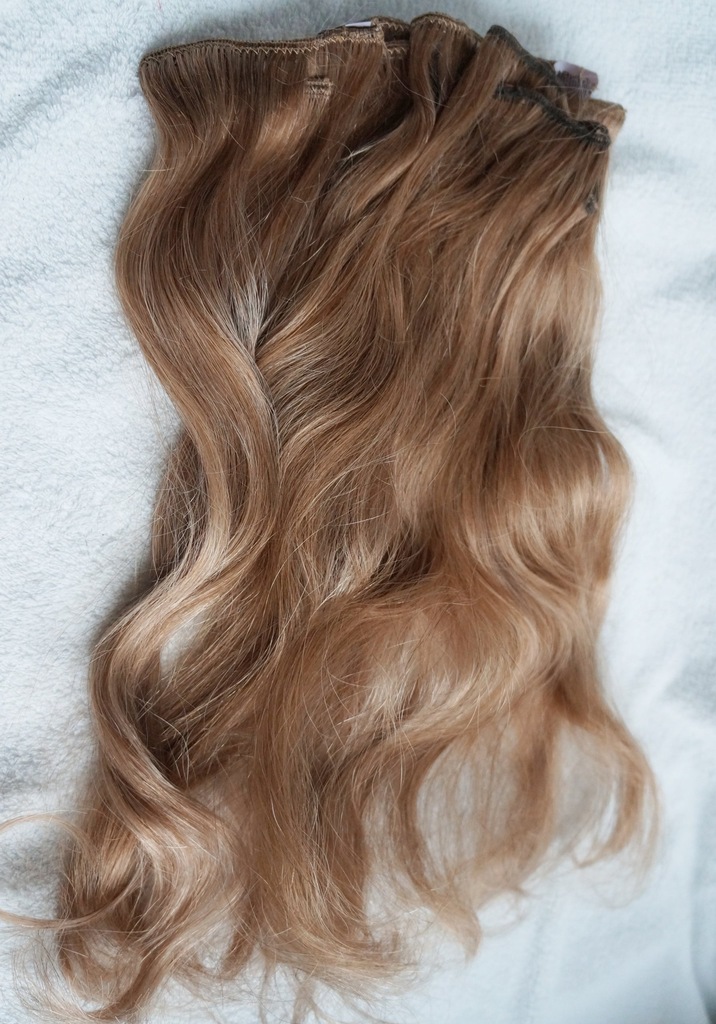 Włosy Doczepiane Ciemny Blond Clip In dł: 36cm