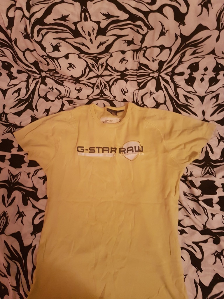 Koszulka G-Star żółta z logo  r L