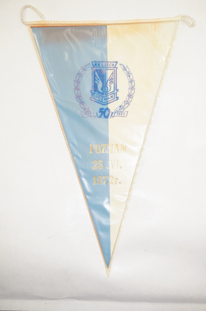 Proporczyk ZAWISZA BYDGOSZCZ - LECH POZNAŃ 1972r.