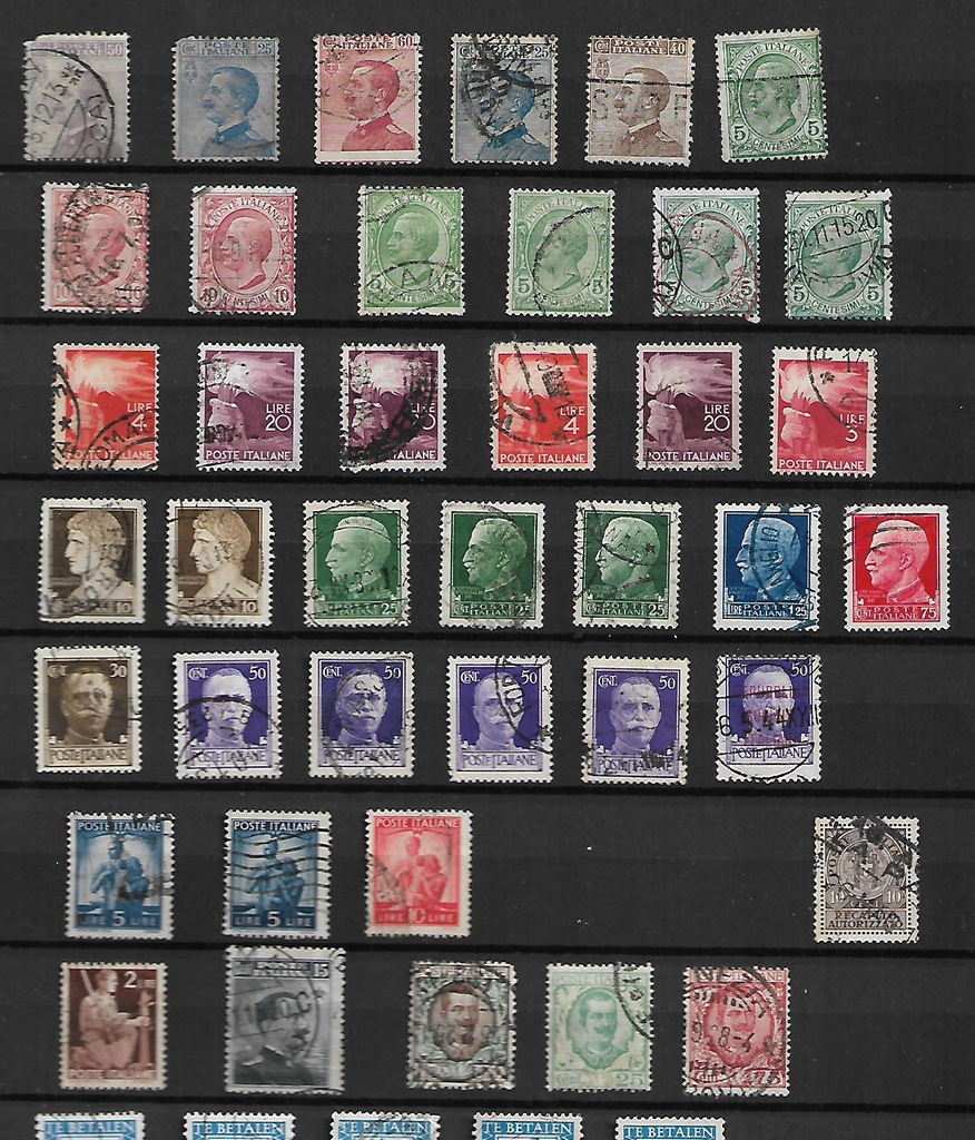 Wlochy bardzo stare znaczki pocztowe od 1zł !