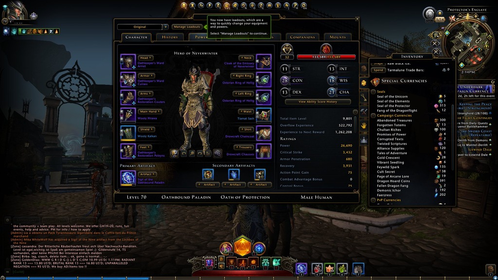 Neverwinter konto do gry - Paladyn - okazja 