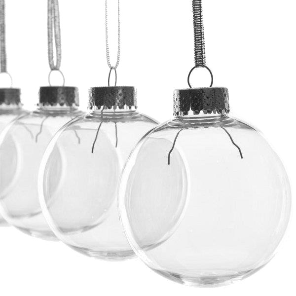 BOMBKI AKRYLOWE plastikowe kula 8 cm składane 10st