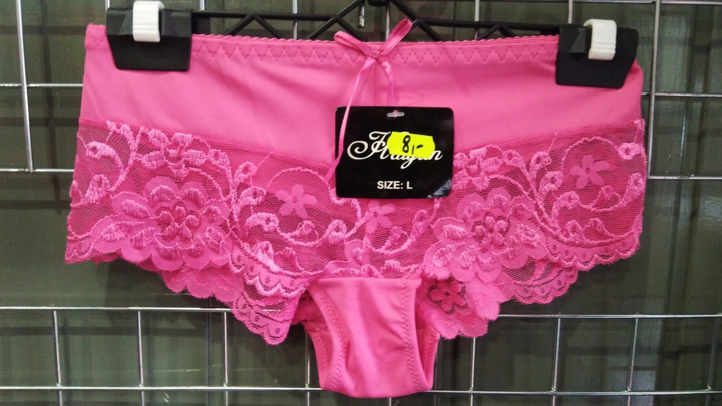 HAIYUN KORONKOWE MAJTKI DAMSKIE RÓŻOWE 2XL