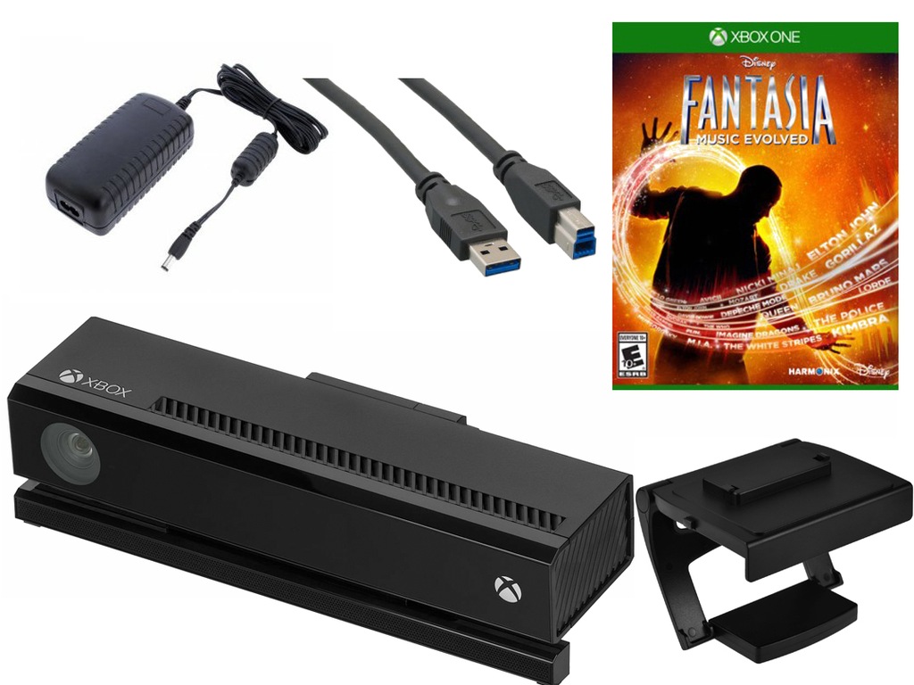 Kinect Xbox One S / One X + GRA + Uchwyt+ Adapter! 7213199809