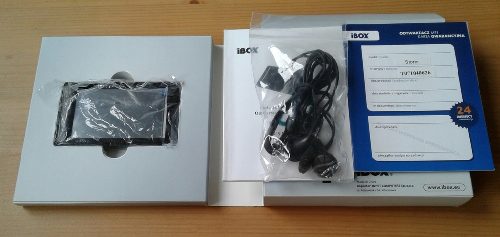 Odtwarzacz MP4 I-BOX STORM 4GB