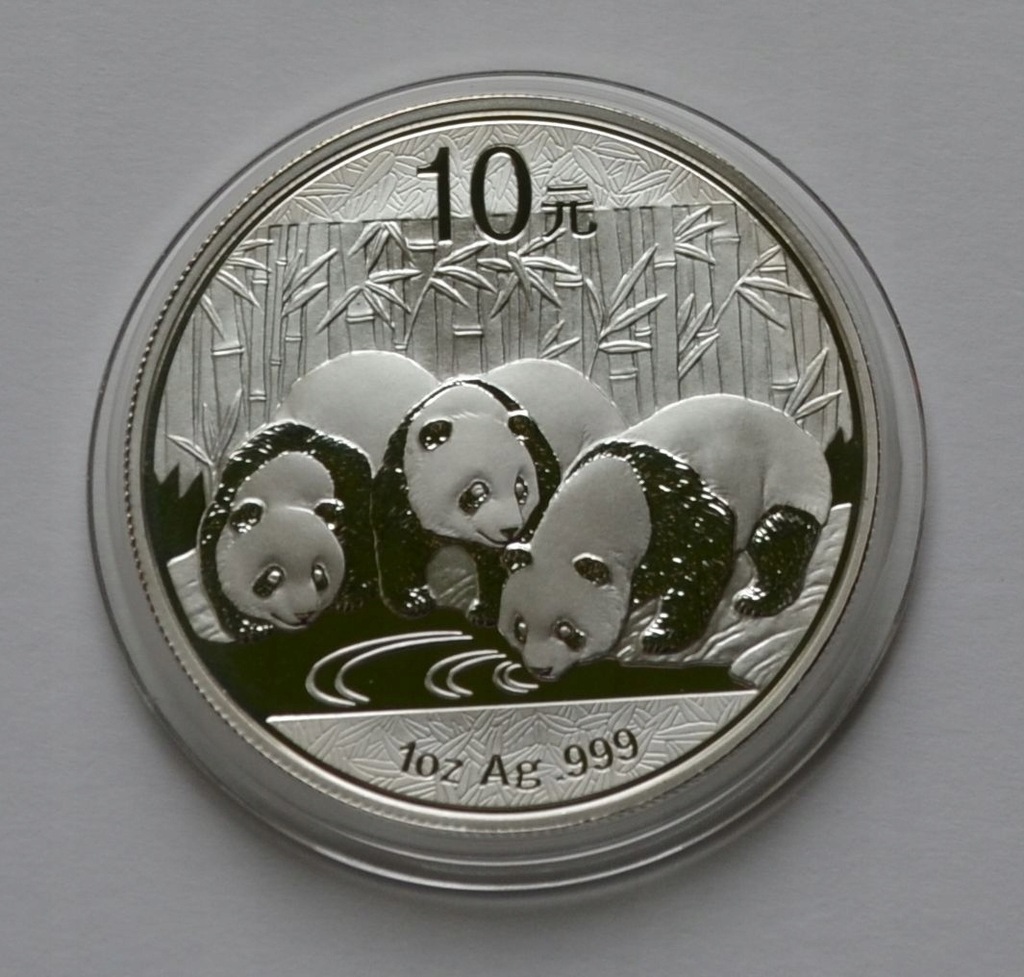 Panda 10 Yuanów 2013r 1 Oz Mennicza