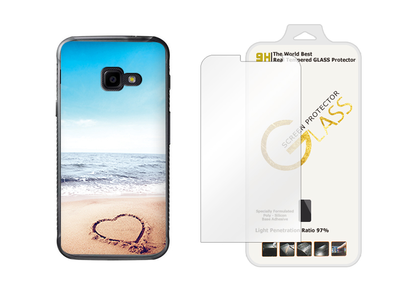 Samsung Galaxy Xcover 4 | ETUI GUMA CASE +SZKŁO 9H