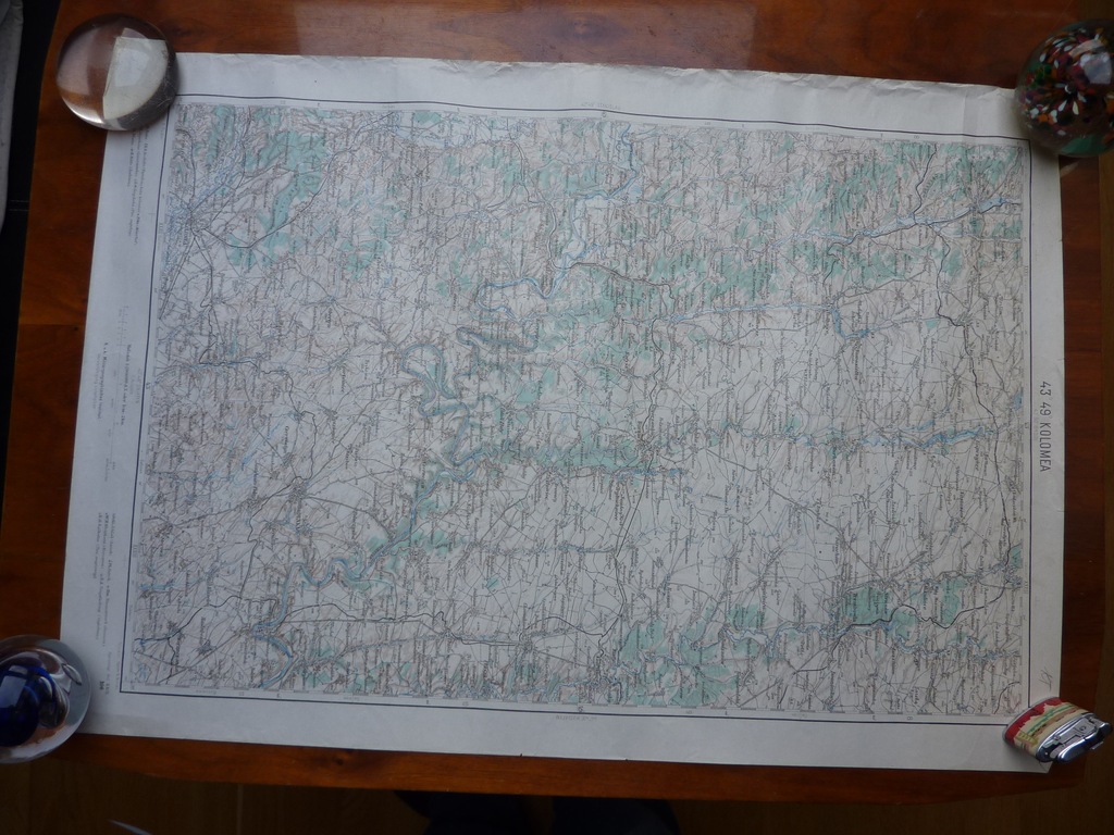 MAPA NIEMIECKA KOŁOMYJA BRZEŻANY HORODENKA