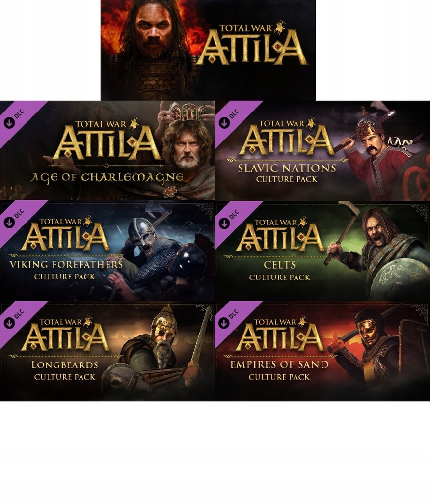 Total War: ATTILA Collection/Bundle+6DLC Steam Key - 7641556218 ...