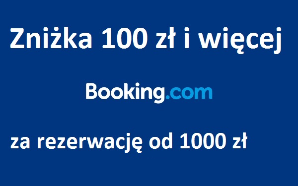 Voucher,zniżka na booking ponad 100 zł ZA DARMO