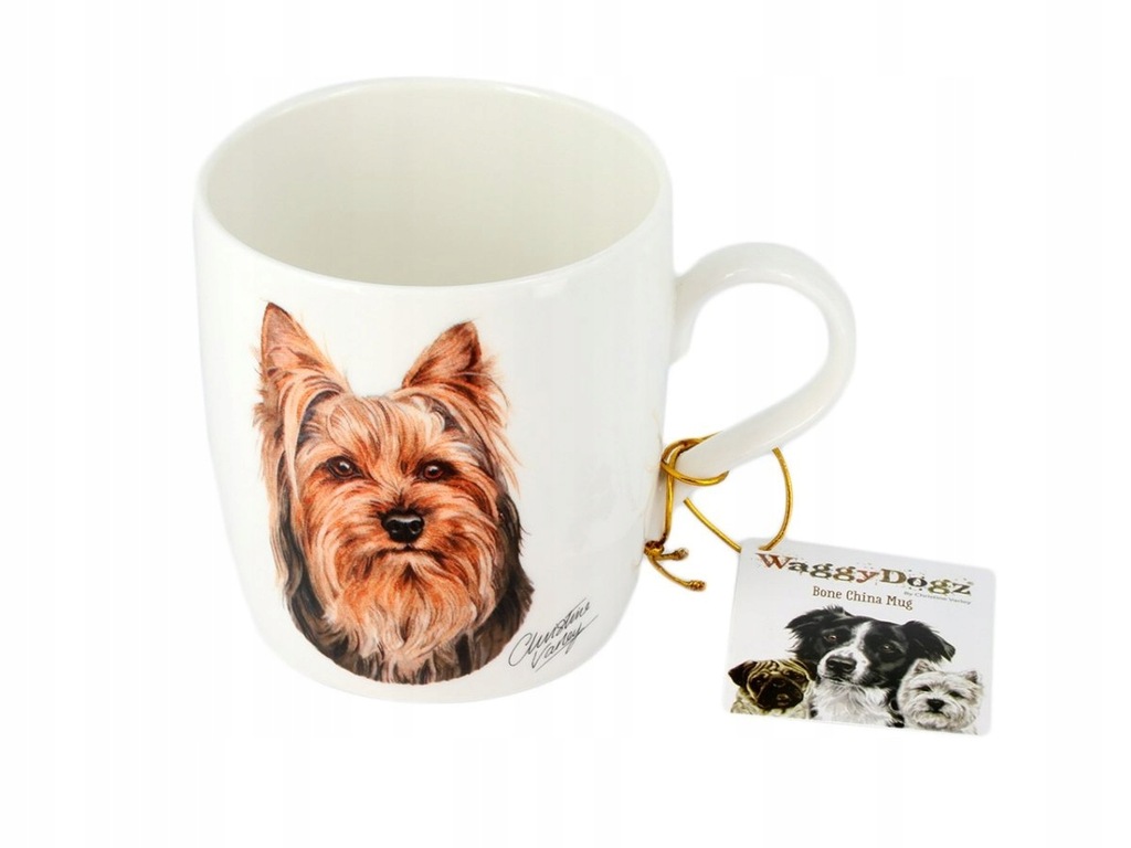 KUBEK PIES YORKSHIRE TERRIER NA PREZENT ANGLIA