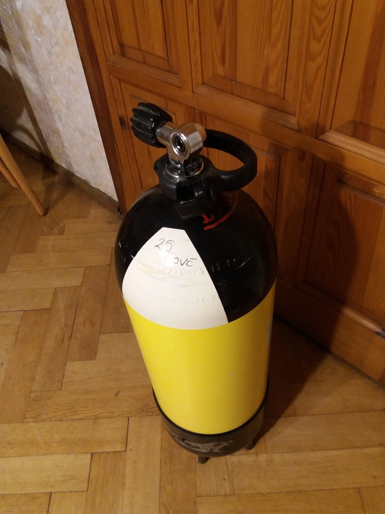 Butla nurkowa, FABER, 15 litrów, leg. 10/2016