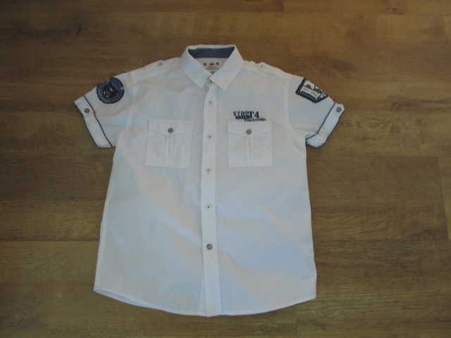 KAPPAHL**Nowa Biała Koszula Krótki Rękaw 152 od 1