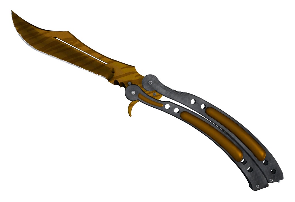 SKINY CS:GO Butterfly Knife Tiger Tooth 5/5 FN
