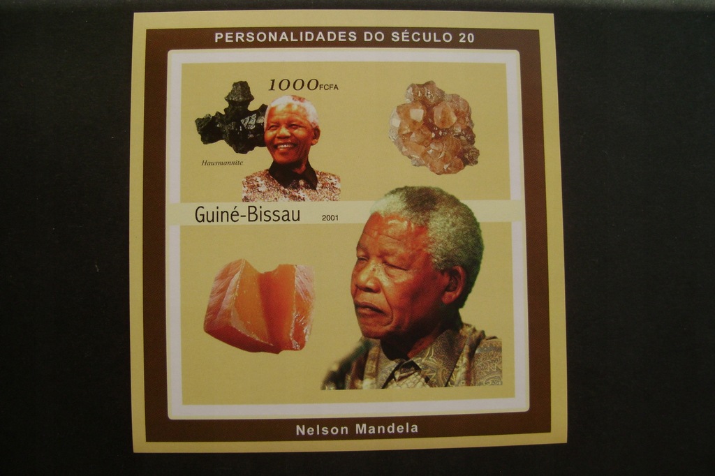 GWINEA BISSAU 2001 Nelson Mandela cięte czyste**