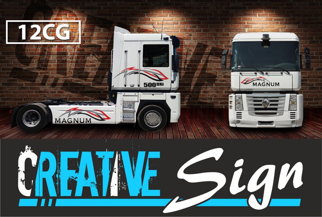 NAKLEJKI RENAULT MAGNUM 12CG CREATIVE FV+GRATIS