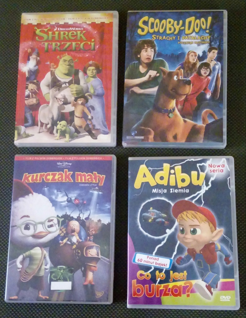 filmy dla dzieci 4 płyty DVD